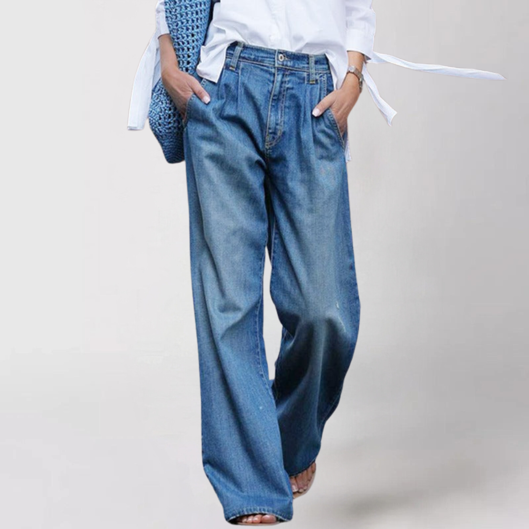 Women's Baggy Wide Leg Jeans | Casual