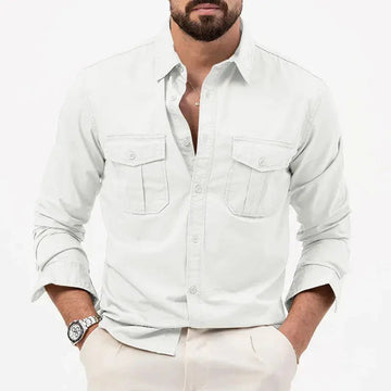Men's Casual Button-Up Shirt | Long Sleeve