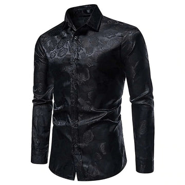 Men's Slim Fit Evening Shirt | Long Sleeve
