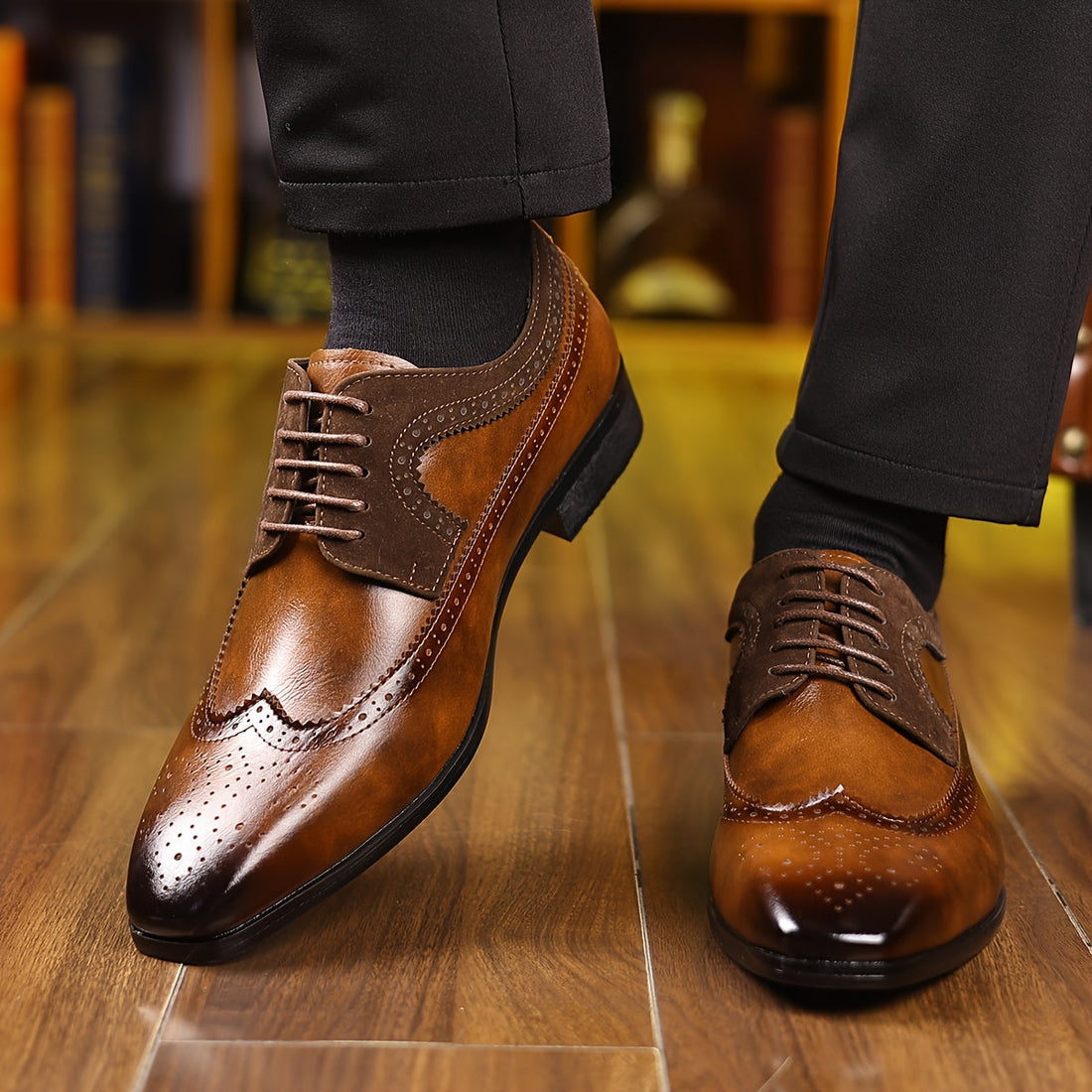 Men's Formal Brogue Oxford Shoes | Wingtip