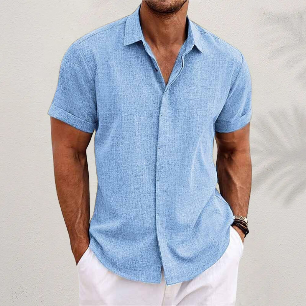 Men's Short Sleeve Linen Shirt | Summer