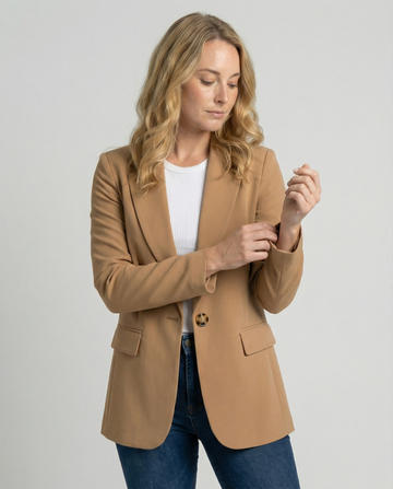 Ladies' Office Blazer Jacket | Notched Collar